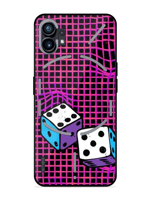 Glitched Dice Glossy Soft Edge Case for Nothing Phone 1 Chachhi