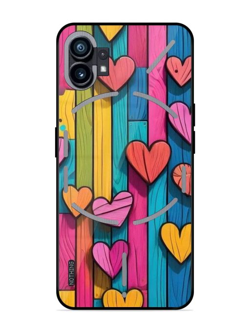 Rainbow Of Hearts Glossy Soft Edge Case for Nothing Phone 1 Chachhi