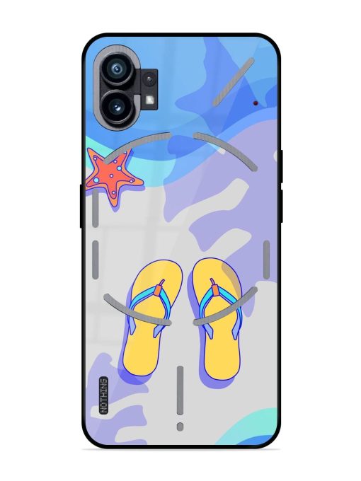 Sandy Toes And Salty Seas Glossy Soft Edge Case for Nothing Phone 1 Chachhi