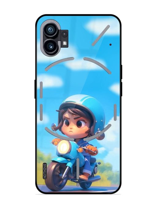 Little Rider Glossy Soft Edge Case for Nothing Phone 1 Chachhi