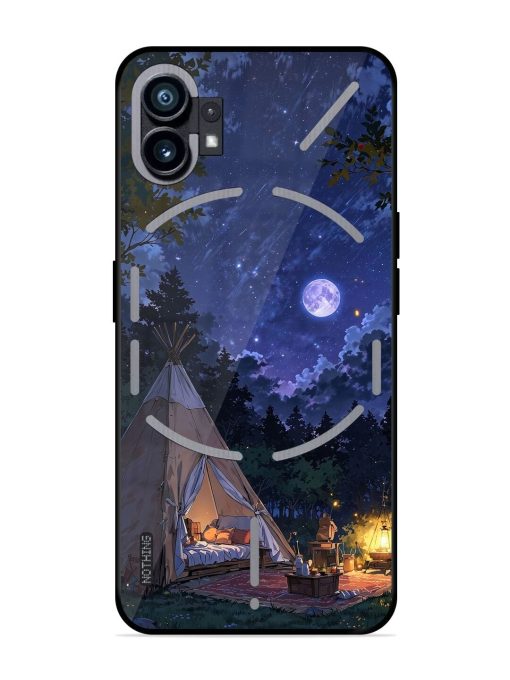 Moonlight Camping Glossy Soft Edge Case for Nothing Phone 1 Chachhi