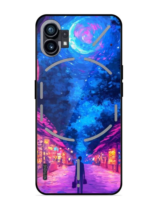 Neon Nightscape Glossy Soft Edge Case for Nothing Phone 1 Chachhi