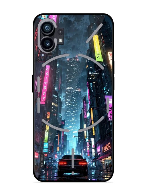 Neon Nightscape Glossy Soft Edge Case for Nothing Phone 1 Chachhi