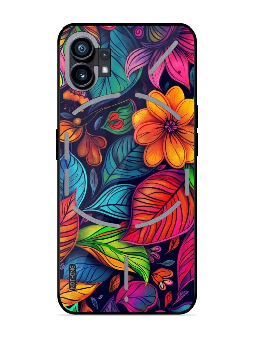 Rainbow Of Blooms Glossy Soft Edge Case for Nothing Phone 1