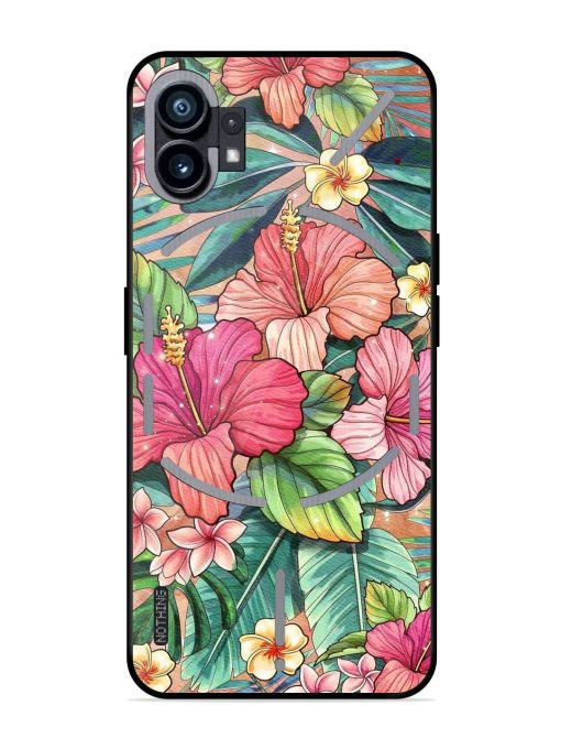 Tropical Tapestry Glossy Soft Edge Case for Nothing Phone 1 Chachhi