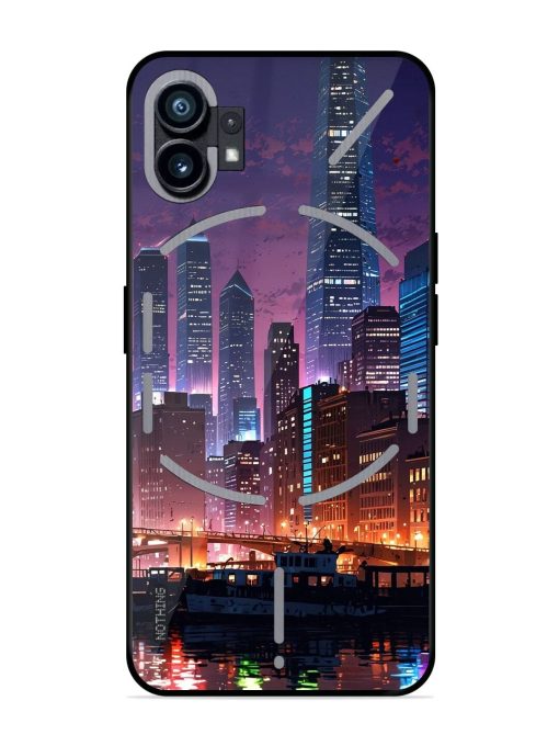 Neon Nightscape Glossy Soft Edge Case for Nothing Phone 1 Chachhi