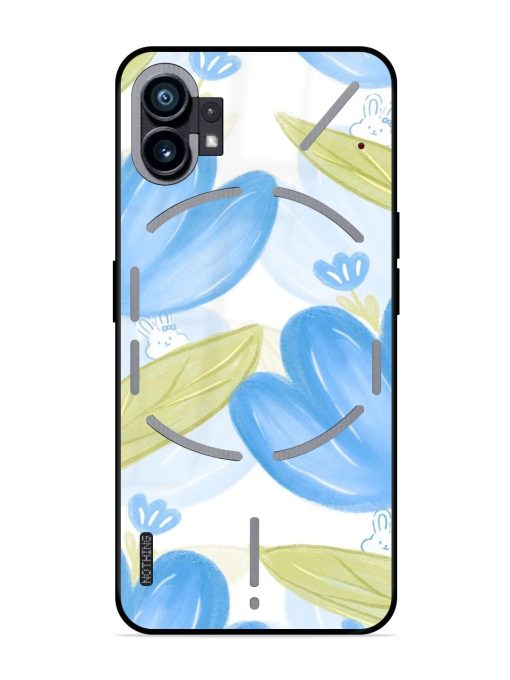 Bunny'S Blue Garden Glossy Soft Edge Case for Nothing Phone 1 Chachhi