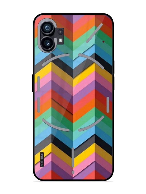 Colorful Zigzag Glossy Soft Edge Case for Nothing Phone 1 Chachhi