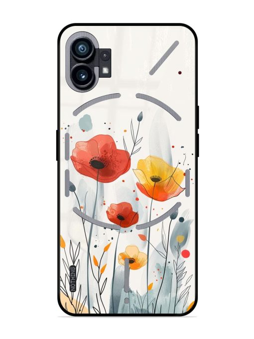 Poppy Fields Glossy Soft Edge Case for Nothing Phone 1 Chachhi