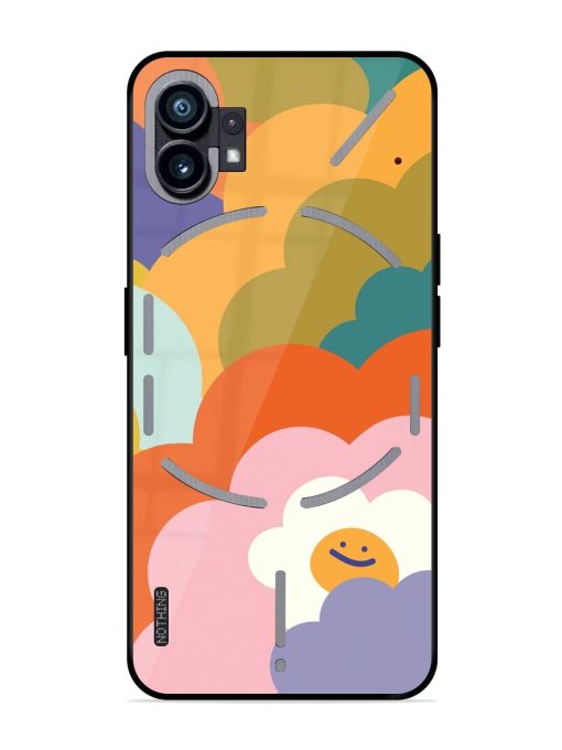 Happy Flower Power Glossy Soft Edge Case for Nothing Phone 1 Chachhi