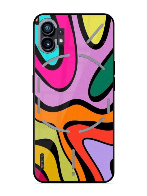 Groovy Swirls Glossy Soft Edge Case for Nothing Phone 1 Chachhi