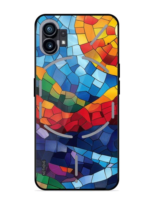 Mosaic Sunset Glossy Soft Edge Case for Nothing Phone 1 Chachhi