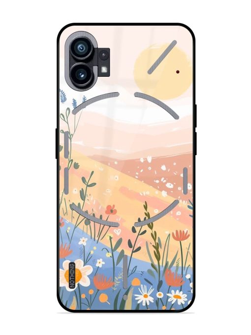 Golden Hour Blooms Glossy Soft Edge Case for Nothing Phone 1 Chachhi