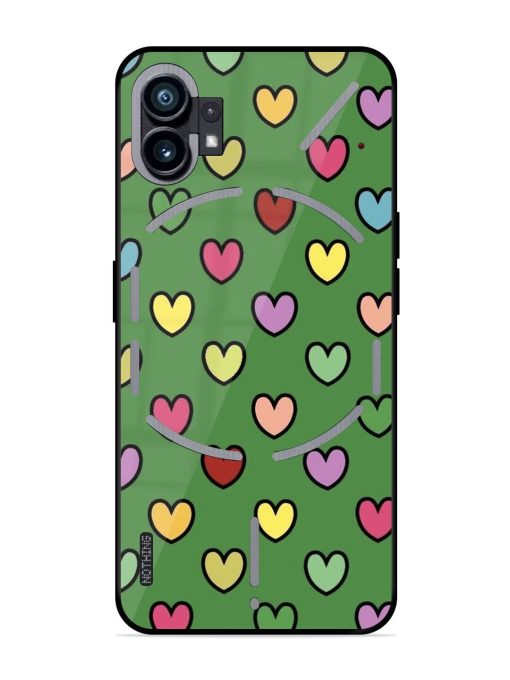 Rainbow Heart Parade Glossy Soft Edge Case for Nothing Phone 1 Chachhi