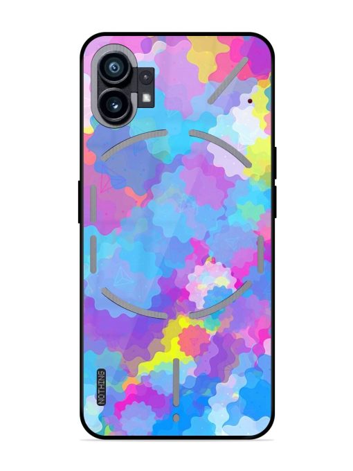 Psychedelic Cloud Burst Glossy Soft Edge Case for Nothing Phone 1 Chachhi