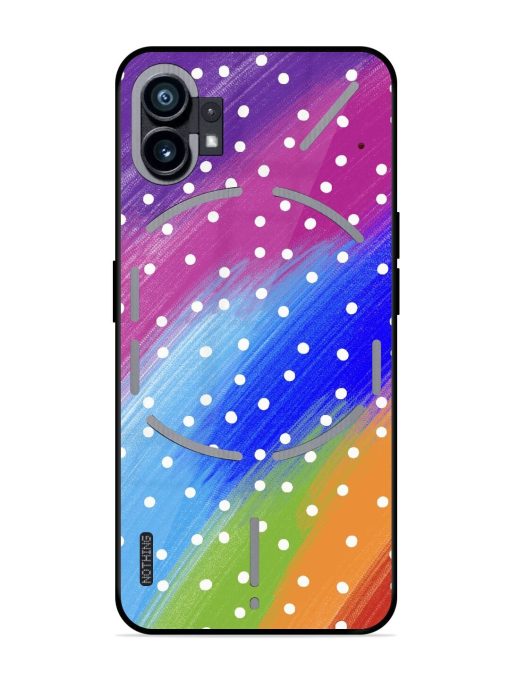 Rainbow Polka Dot Dream Glossy Soft Edge Case for Nothing Phone 1 Chachhi