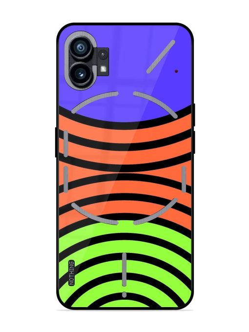 Psychedelic Stripe Symphony Glossy Soft Edge Case for Nothing Phone 1 Chachhi