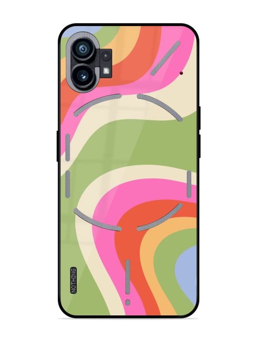 Wavy Rainbow Wonderland Glossy Soft Edge Case for Nothing Phone 1 Chachhi