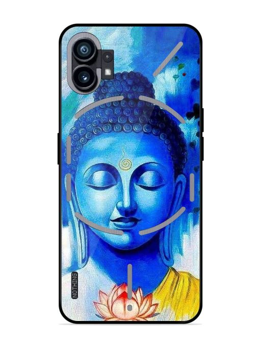 Serene Buddha With Lotus Glossy Soft Edge Case for Nothing Phone 1 Chachhi