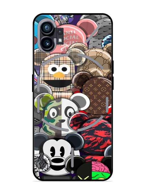 Streetwear Bearbrick Extravaganza Glossy Soft Edge Case for Nothing Phone 1 Chachhi