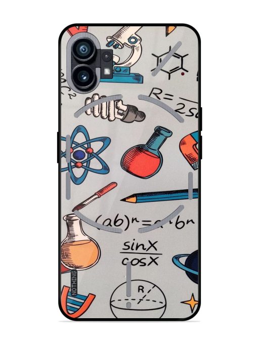 Science Doodle Delight Glossy Soft Edge Case for Nothing Phone 1 Chachhi