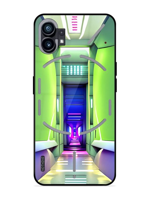 Neon Corridor Glossy Soft Edge Case for Nothing Phone 1