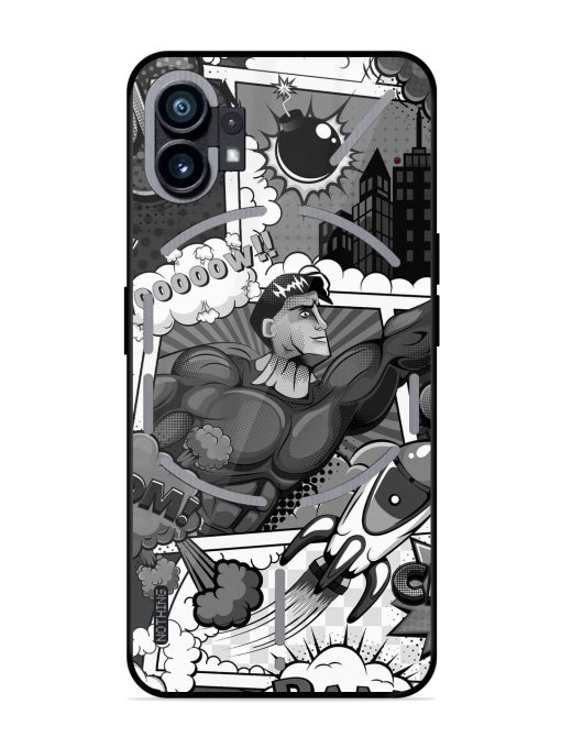 Comic Book Chaos Glossy Soft Edge Case for Nothing Phone 1 Chachhi