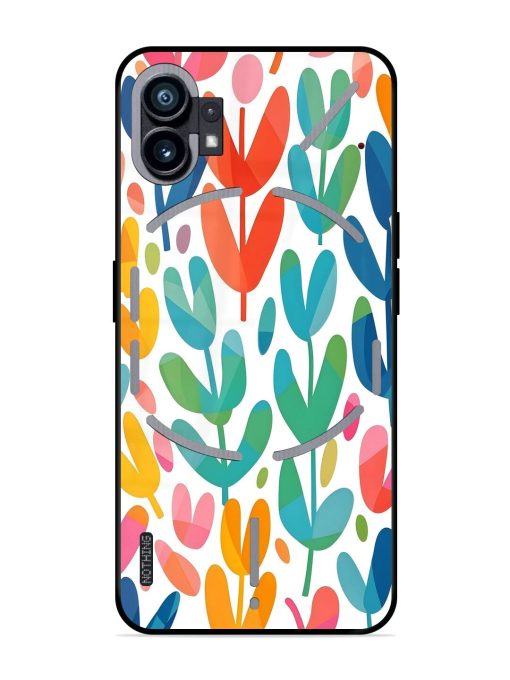 Rainbow Of Blooms Glossy Soft Edge Case for Nothing Phone 1 Chachhi