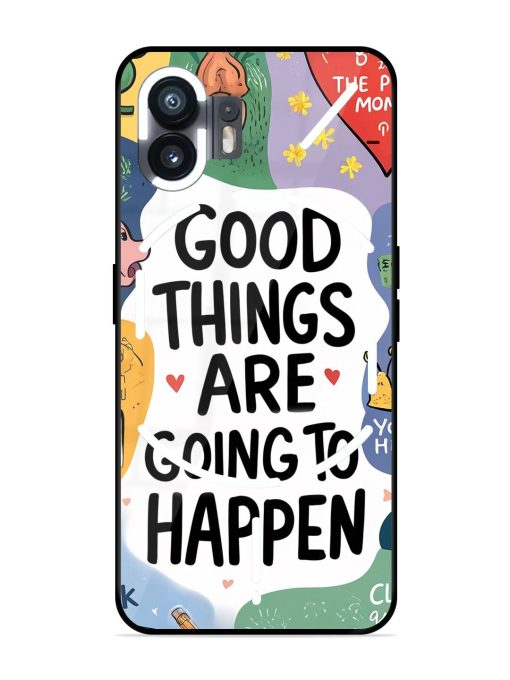 Uplifting Scribbles Glossy Soft Edge Case for Nothing Phone 2 Chachhi