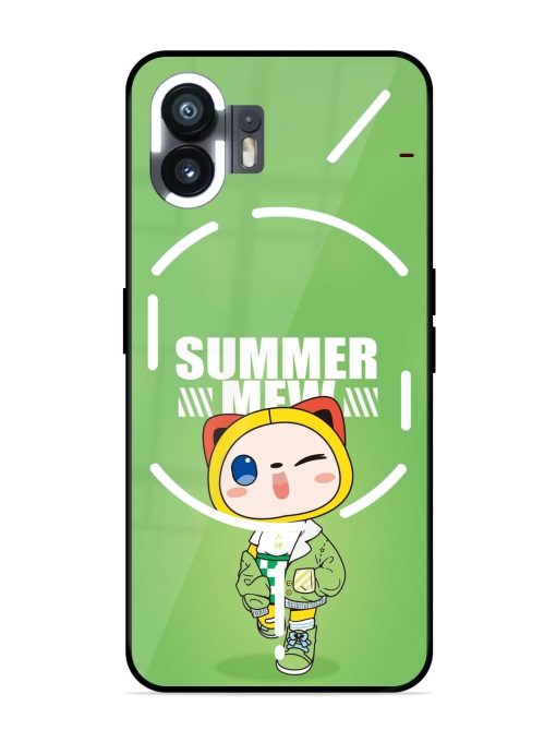 Purrfect Summer Glossy Soft Edge Case for Nothing Phone 2 Chachhi