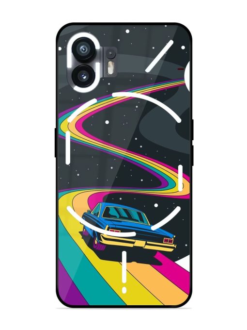 Rainbow Road Glossy Soft Edge Case for Nothing Phone 2 Chachhi