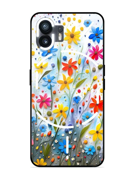 Vibrant Floral Glossy Soft Edge Case for Nothing Phone 2 Chachhi