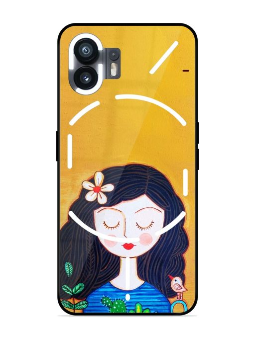 Girl Illustration Glossy Soft Edge Case for Nothing Phone 2 Chachhi