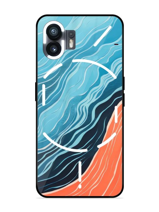 Oceanic Divide Glossy Soft Edge Case for Nothing Phone 2 Chachhi