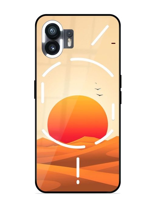 Desert Sunset Glossy Soft Edge Case for Nothing Phone 2 Chachhi