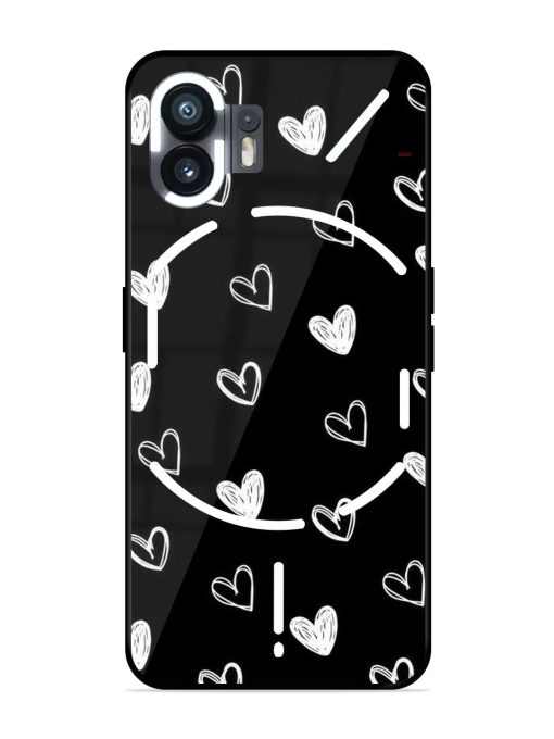 Scattered Hearts Glossy Soft Edge Case for Nothing Phone 2 Chachhi