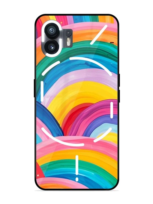 Rainbow Symphony Glossy Soft Edge Case for Nothing Phone 2 Chachhi