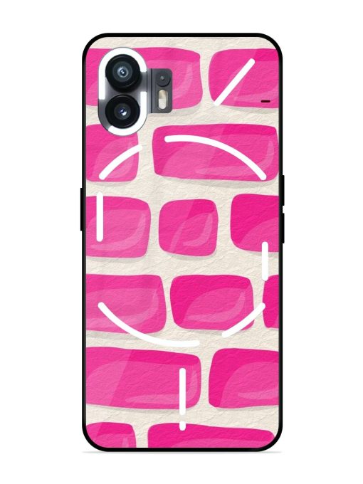 Pink Brick Wall Glossy Soft Edge Case for Nothing Phone 2 Chachhi