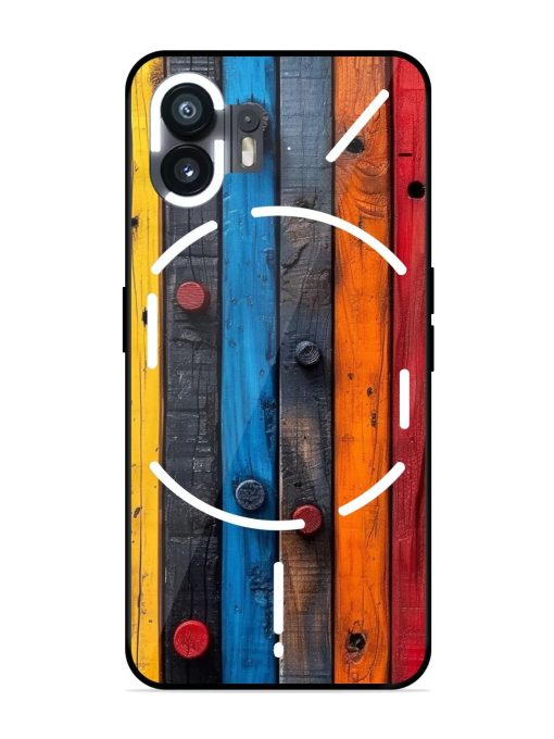 Rainbow Plank Glossy Soft Edge Case for Nothing Phone 2 Chachhi