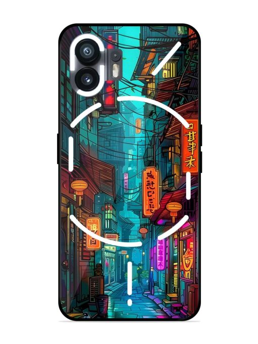 Neon Nightscape Glossy Soft Edge Case for Nothing Phone 2 Chachhi