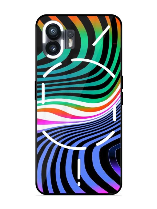 Psychedelic Waves Glossy Soft Edge Case for Nothing Phone 2 Chachhi