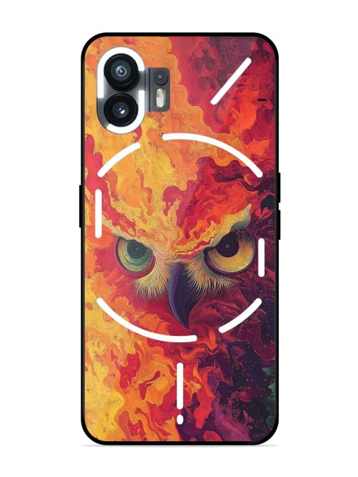 Fiery Owl Glossy Soft Edge Case for Nothing Phone 2 Chachhi