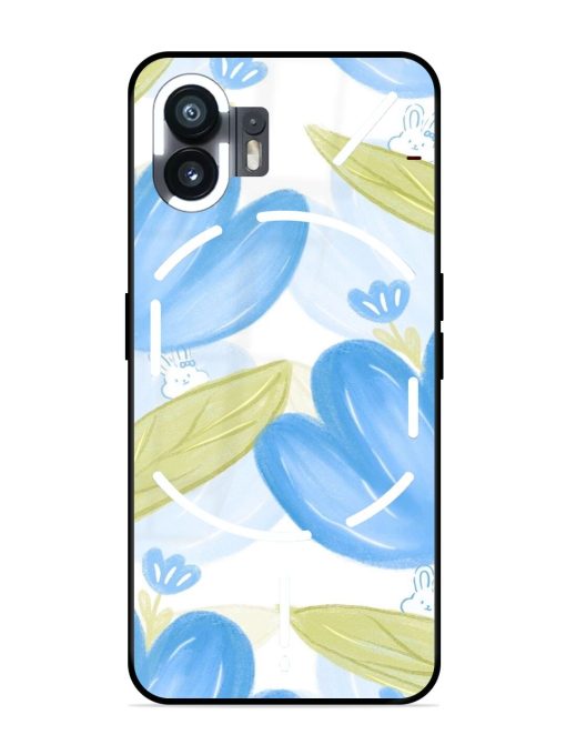 Bunny'S Blue Garden Glossy Soft Edge Case for Nothing Phone 2 Chachhi