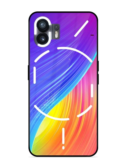 Neon Swirl Glossy Soft Edge Case for Nothing Phone 2 Chachhi