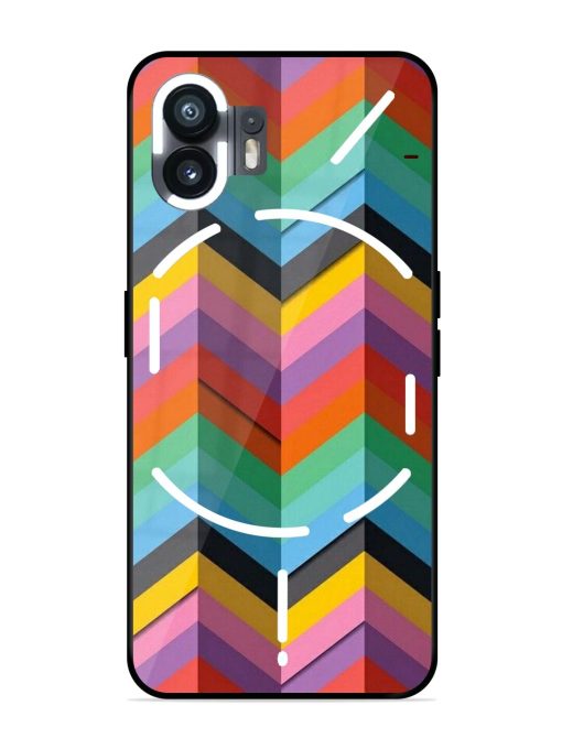 Colorful Zigzag Glossy Soft Edge Case for Nothing Phone 2 Chachhi