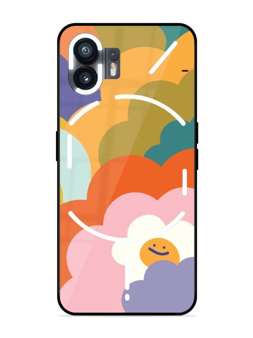 Happy Flower Power Glossy Soft Edge Case for Nothing Phone 2 Chachhi