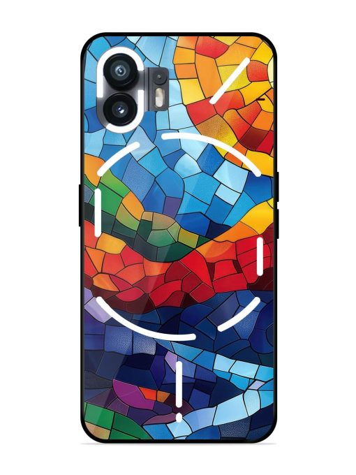 Mosaic Sunset Glossy Soft Edge Case for Nothing Phone 2 Chachhi