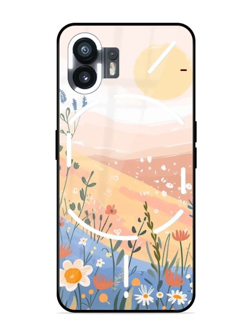 Golden Hour Blooms Glossy Soft Edge Case for Nothing Phone 2 Chachhi