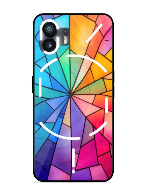 Stained Glass Kaleidoscope Of Colors Glossy Soft Edge Case for Nothing Phone 2