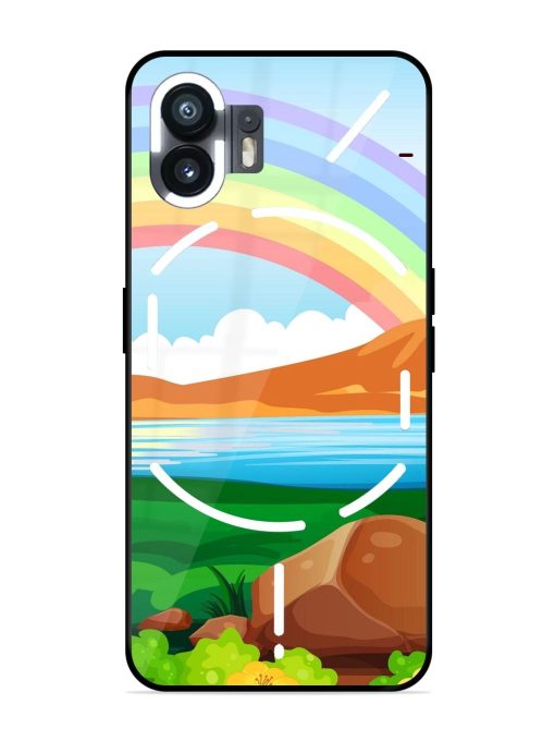 Rainbow Over The Lake Glossy Soft Edge Case for Nothing Phone 2 Chachhi